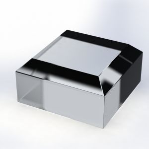 Acrylic Block 2" x 2" x 1" thick - Bevelled